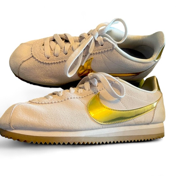 Nike Shoes - Nike Classic Cortez Phantom Metallic Gold suede and metallic size 7